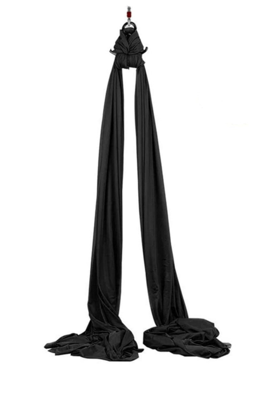 Хамак за въздушна йога – единична точка, комплект от коприна и сатен за домашни тренировки по пилатес и танци