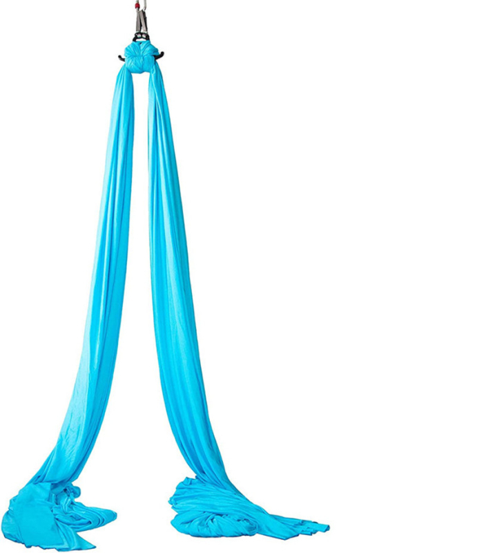 Хамак за въздушна йога – единична точка, комплект от коприна и сатен за домашни тренировки по пилатес и танци