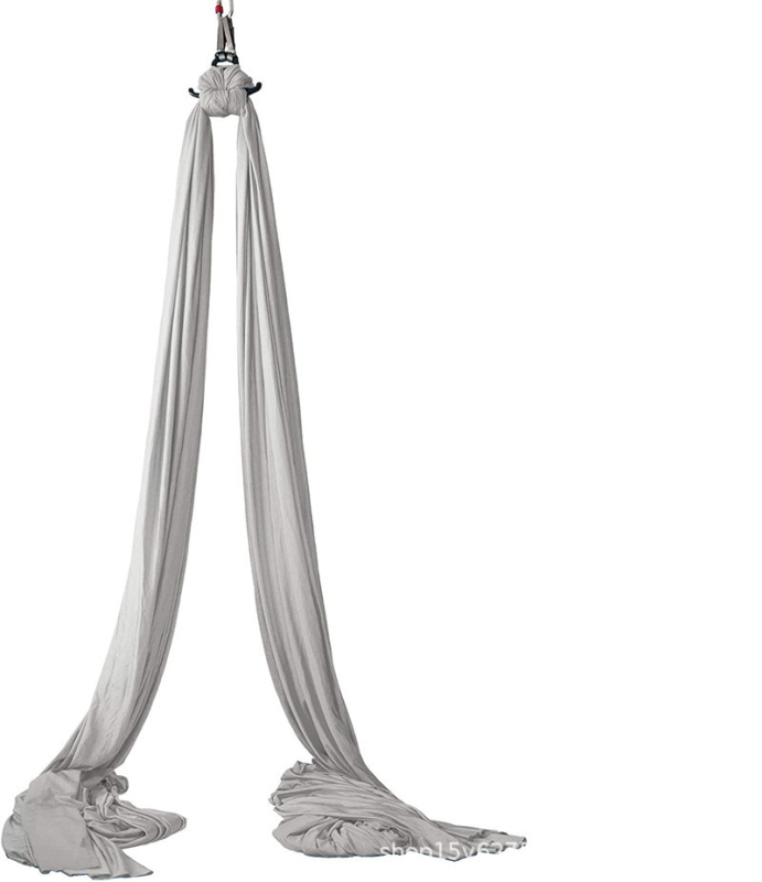 Хамак за въздушна йога – единична точка, комплект от коприна и сатен за домашни тренировки по пилатес и танци