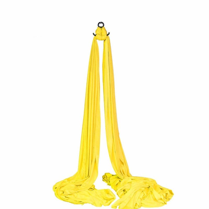 Хамак за въздушна йога – единична точка, комплект от коприна и сатен за домашни тренировки по пилатес и танци