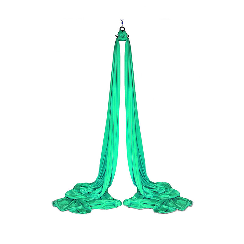 Хамак за въздушна йога – единична точка, комплект от коприна и сатен за домашни тренировки по пилатес и танци