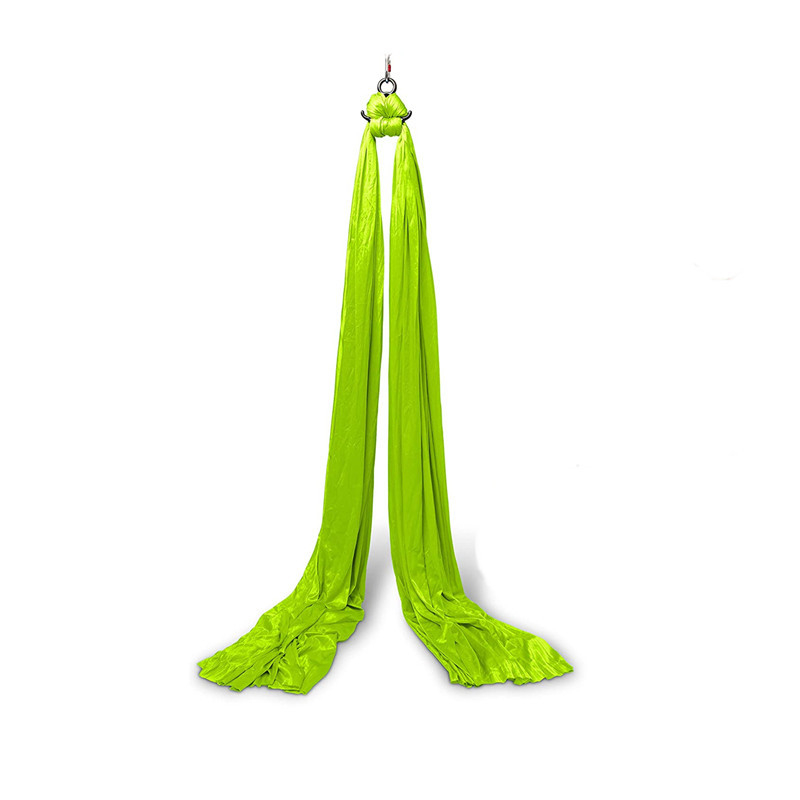 Хамак за въздушна йога – единична точка, комплект от коприна и сатен за домашни тренировки по пилатес и танци