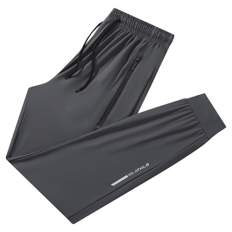 Muške ljetne hlače od ice silk, visoka elastičnost Lycra/Nylon, dišuće, brzo se suše, udoban slobodan kroj