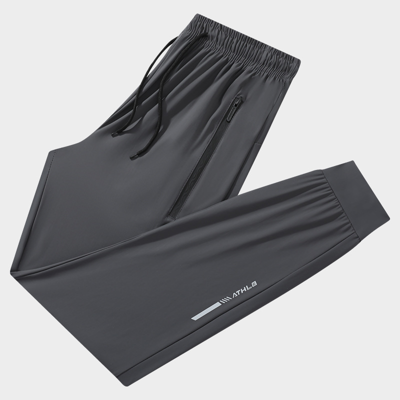 Muške ljetne hlače od ice silk, visoka elastičnost Lycra/Nylon, dišuće, brzo se suše, udoban slobodan kroj