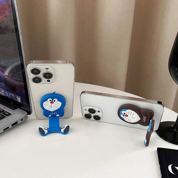 Suport pentru telefon cu Doraemon, universal, din plastic (Tip: suport inel pentru telefon; Material: plastic; Stil: universal)