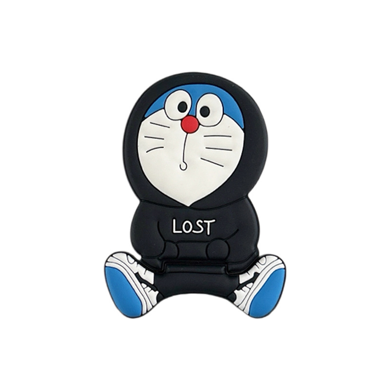 Suport pentru telefon cu Doraemon, universal, din plastic (Tip: suport inel pentru telefon; Material: plastic; Stil: universal)