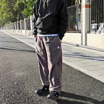 Casual hlače od fleesa s vezanjem, uski kroj, srednji pojas, zimi