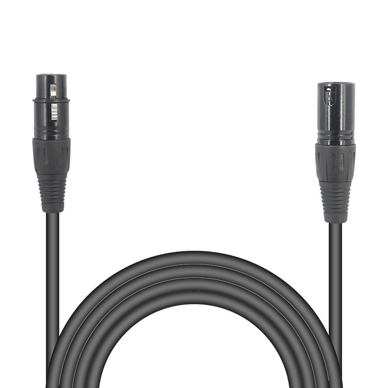 Mikrofonos audiókábla kettős XLR csatlakozókkal, Lotus-kábel, 48V-os mikrofonkábel, ezüstbevonatú vezetők, tiszta rézmag