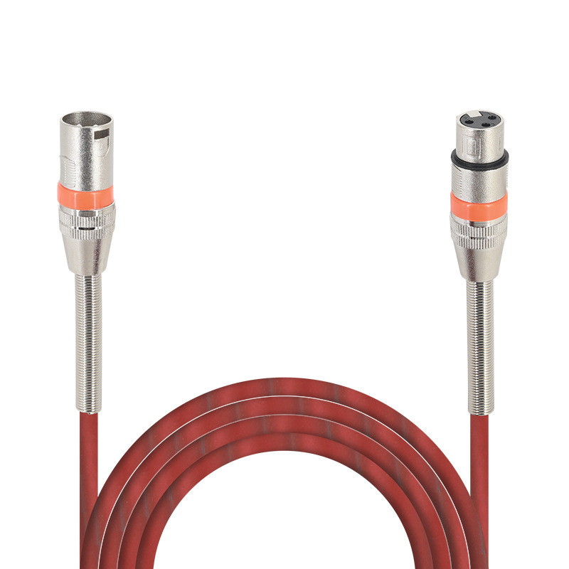 Mikrofonos audiókábla kettős XLR csatlakozókkal, Lotus-kábel, 48V-os mikrofonkábel, ezüstbevonatú vezetők, tiszta rézmag