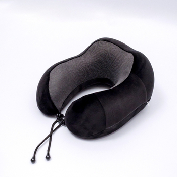 U-alakú utazó nyakpárna - memóriahab töltet, anyag: kémiai rost, hordozható repülőhöz és vasútól (Töltet: memóriahab, Anyag: kémiai rost, Súly 0,5 kg alatt)