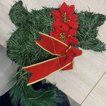 Луминесцентна котешка гирлянда за коледна врата – декоративна украса за дома