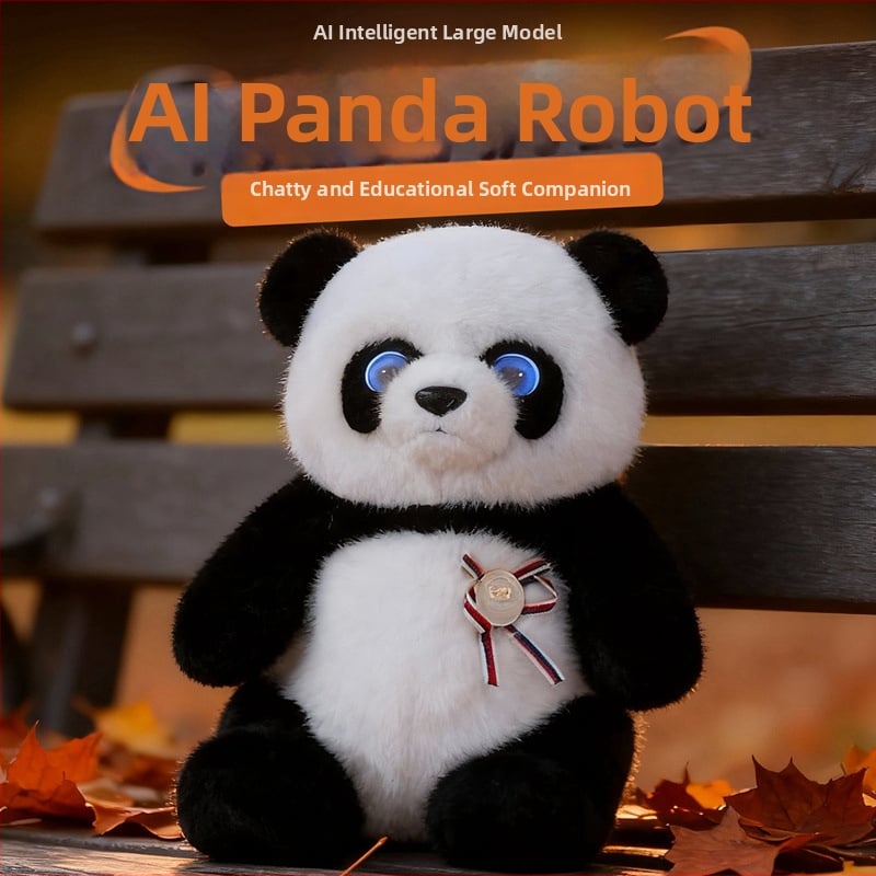 Panda plush κούκλα με γέμισμα από PP βάμβάκι, συσκευασία σε δίχτυ, προσαρμόσιμη με εξατομικευμένες εικονογραφήσεις, κατάλληλη για ηλικίες 14+.