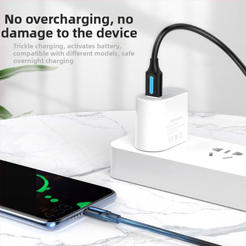 Android Micro USB кабел за данни USB 2.0 — бързо зареждане, PVC материал, единичен конектор