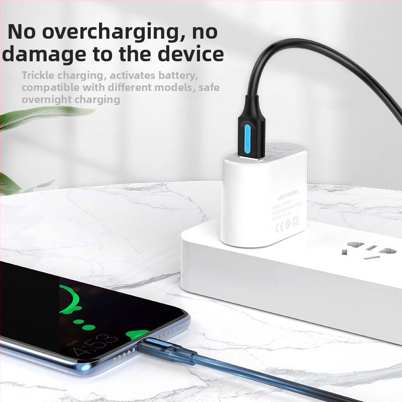 Android Micro USB кабел за данни USB 2.0 — бързо зареждане, PVC материал, единичен конектор