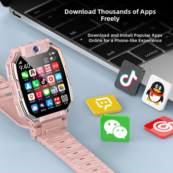 Detské 5G smart hodinky so SIM kartou, GPS, AMOLED displej, Android kompatibilný