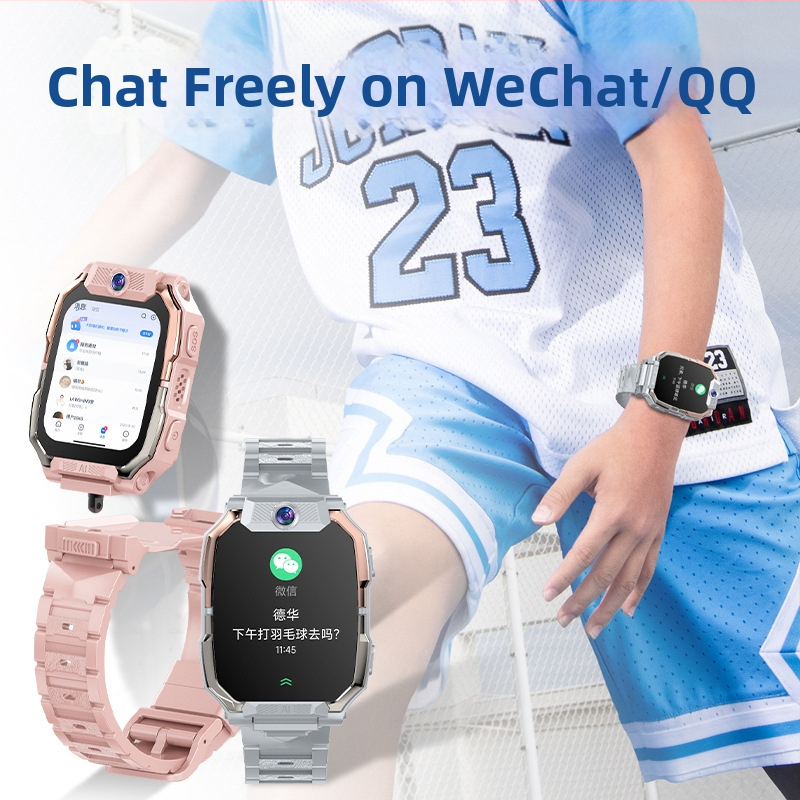 Detské 5G smart hodinky so SIM kartou, GPS, AMOLED displej, Android kompatibilný