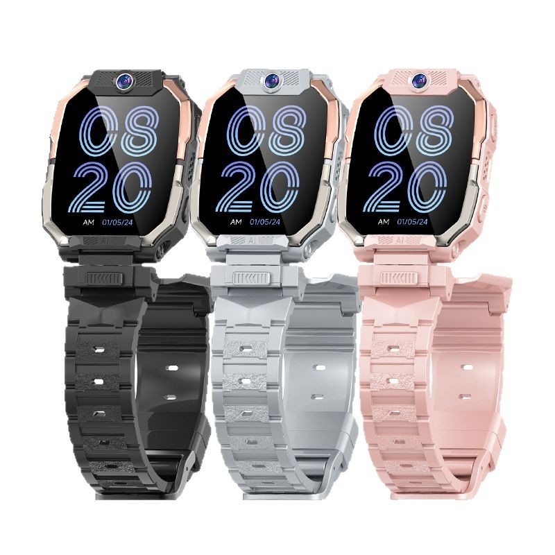 Ceas inteligent pentru copii cu cartelă SIM, 5G, GPS, ecran AMOLED, compatibil Android