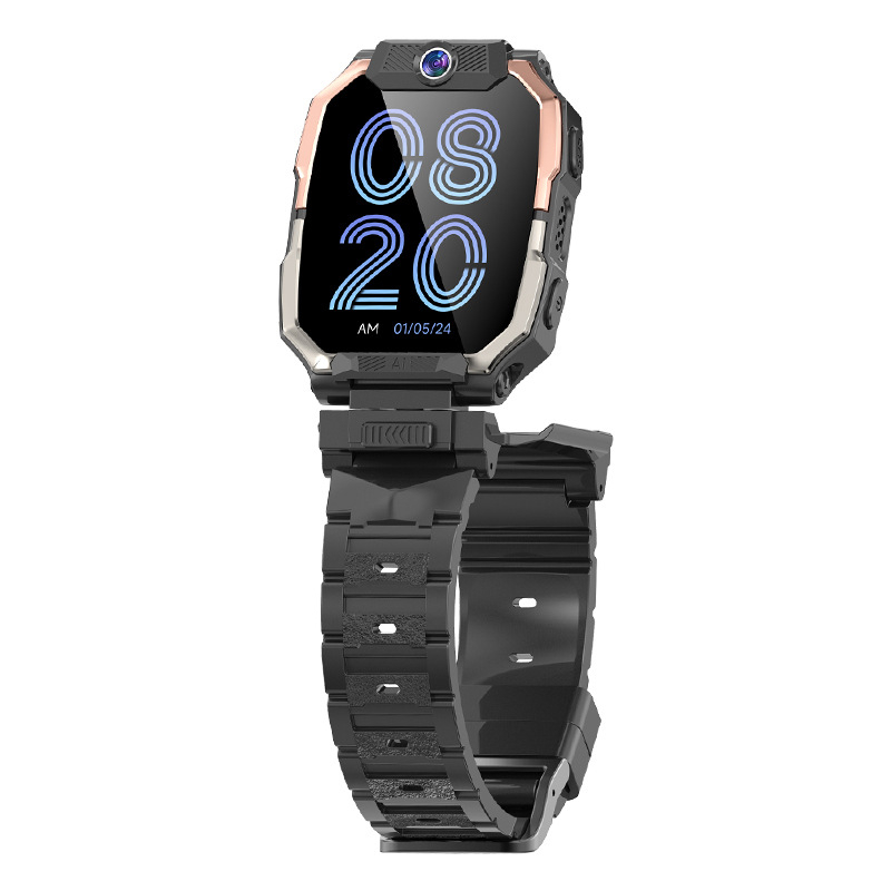 Ceas inteligent pentru copii cu cartelă SIM, 5G, GPS, ecran AMOLED, compatibil Android