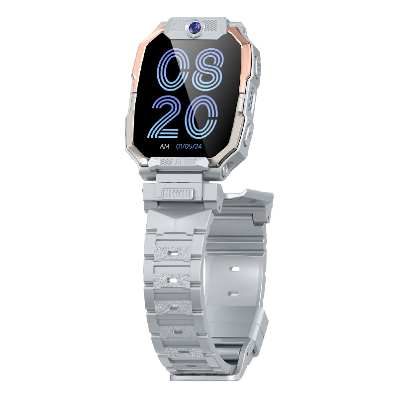 Ceas inteligent pentru copii cu cartelă SIM, 5G, GPS, ecran AMOLED, compatibil Android