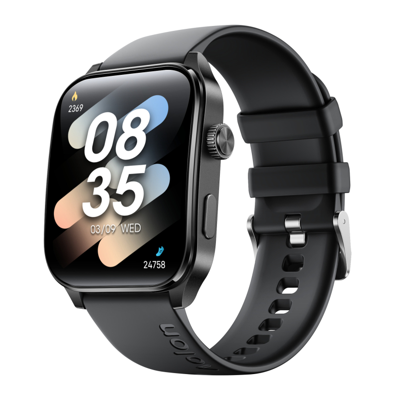 Pametni sat Curve3: 3D zakrivljeni zaslon, treća generacija, visoka preciznost praćenja; vodootporan, mjerenje otkucaja srca, zasićenost kisikom, praćenje sna, Bluetooth pozivi, kompatibilan s iOS