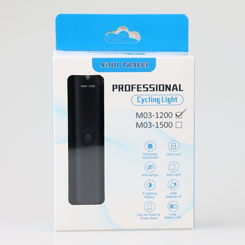 SOUL TRAVEL prednja LED svjetiljka za bicikl, vodootporna, protiv zabljesnjenja, visoka svjetlost, dugi domet, 400/600/800 lumena