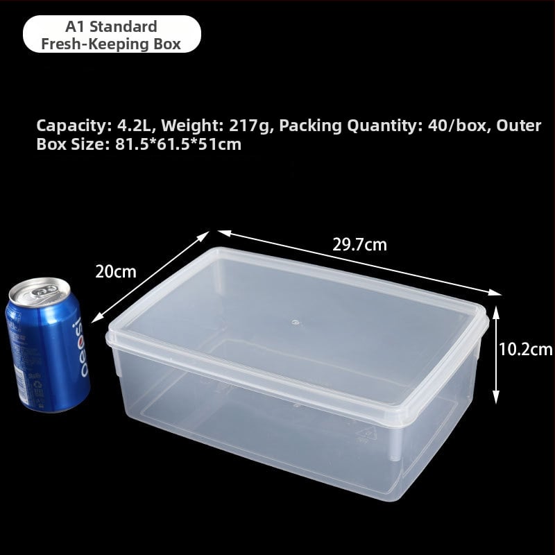 Δοχείο αποθήκευσης τροφίμων από πλαστικό, τετράγωνο, διαφανές, με σφραγιστικό καπάκι και κλείδωμα, κατάλληλο για φούρνο μικροκυμάτων, 1–5 L