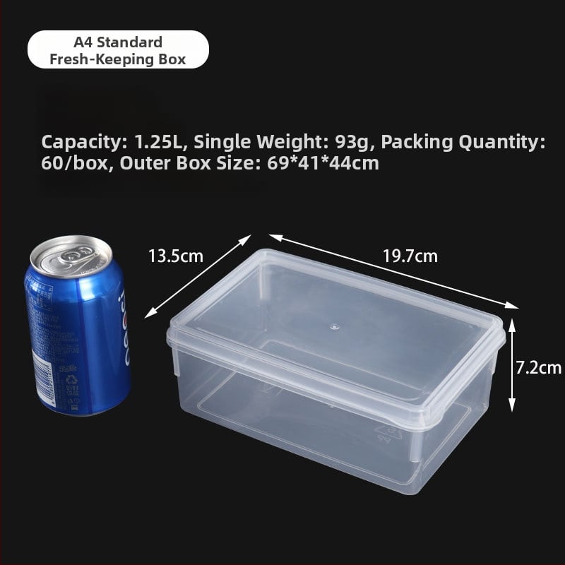 Δοχείο αποθήκευσης τροφίμων από πλαστικό, τετράγωνο, διαφανές, με σφραγιστικό καπάκι και κλείδωμα, κατάλληλο για φούρνο μικροκυμάτων, 1–5 L