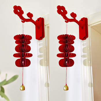 Vjenčani ukras za vrata – lampion s natpisom 'Dvojna sreća', papirnata traka za dekoriranje vjenčanja