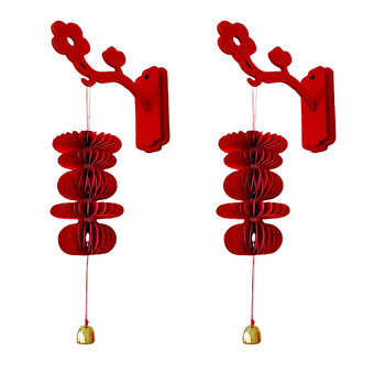 Vjenčani ukras za vrata – lampion s natpisom 'Dvojna sreća', papirnata traka za dekoriranje vjenčanja