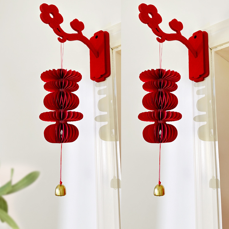 Vjenčani ukras za vrata – lampion s natpisom 'Dvojna sreća', papirnata traka za dekoriranje vjenčanja