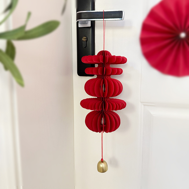 Vjenčani ukras za vrata – lampion s natpisom 'Dvojna sreća', papirnata traka za dekoriranje vjenčanja