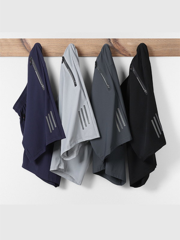 Muške brzosušeće šorceve Quick-Dry, 80/20 nylon/spandeks, prozračne, jednobojne, pogodne za ljeto, proljeće i jesen