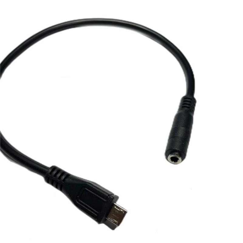 Audio kábel 3,5 mm → Micro-B adapterrel és Micro USB → 3,5 mm női csatlakozóval; réz vezető, nikkelezett külső, UL tanúsítvány; modell hzw2387