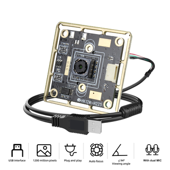 Cameră industrială USB 2.0 4K cu senzor 8MP, rezoluție 3840×2160, 30FPS, OCR recunoaștere text, focalizare automată, fără driver, microfon încorporat