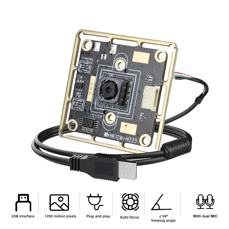 Cameră industrială USB 2.0 4K cu senzor 8MP, rezoluție 3840×2160, 30FPS, OCR recunoaștere text, focalizare automată, fără driver, microfon încorporat