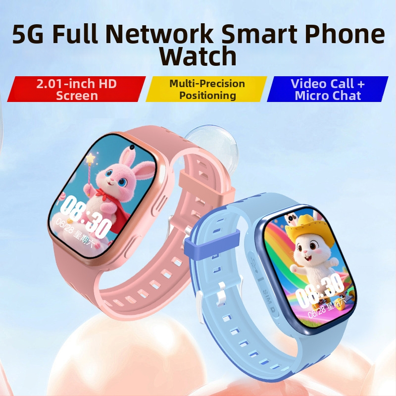 Ceas pentru copii 5G cu GPS, rezistent la apă, suport Alipay