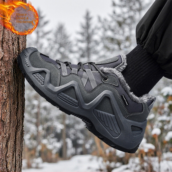 Férfi taktikai bakancs túrázáshoz – műbőr felsőrész, PU talp, PU belső, alacsony cső