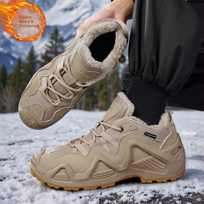 Férfi taktikai bakancs túrázáshoz – műbőr felsőrész, PU talp, PU belső, alacsony cső