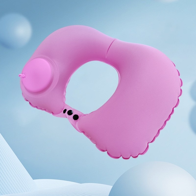 У-образена пътуваща възглавница за надуване с газ - TPU ламинирана тъкан, TPU филм, модерен стил