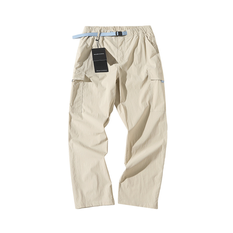 Muške outdoor cargo hlače, brzo se suše, vodootporne, prozračne, sa pojasom, ravni kroj