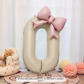 Балон с цифра от алуминиево фолио, матов завършек, без лого, за рожден ден