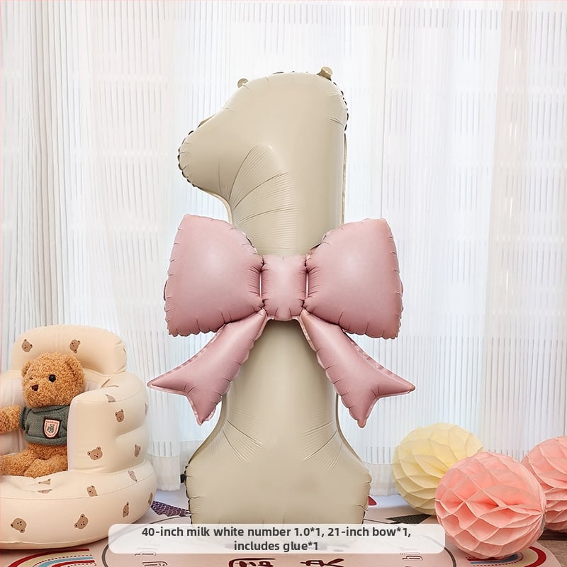 Балон с цифра от алуминиево фолио, матов завършек, без лого, за рожден ден