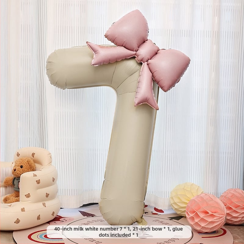 Балон с цифра от алуминиево фолио, матов завършек, без лого, за рожден ден