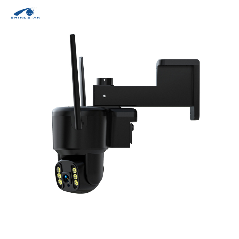 Cameră de supraveghere cu rezoluție orizontală 1920, iluminare minimă 0,01 lux, obiectiv 355° orizontal × 90° vertical, distanță IR 20 m, temperatură de operare -10°C până la +60°C