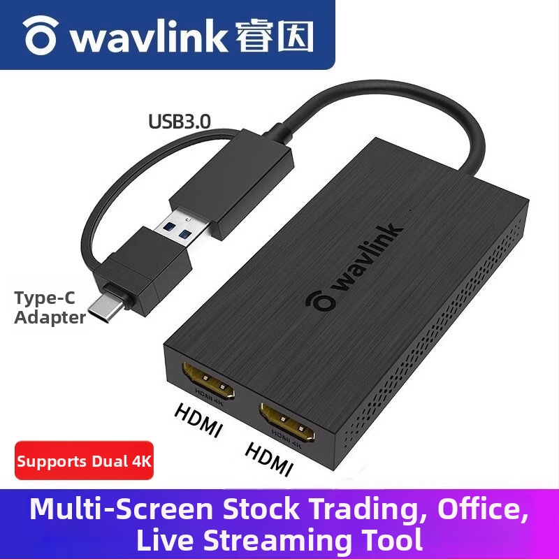 Vanjska grafička kartica Split Screen konverter – USB 3.0 na HDMI, 2K/4K, Windows i Mac, modeli WL-UG7601HC/WL-UG7602HC/WL-UG7602H