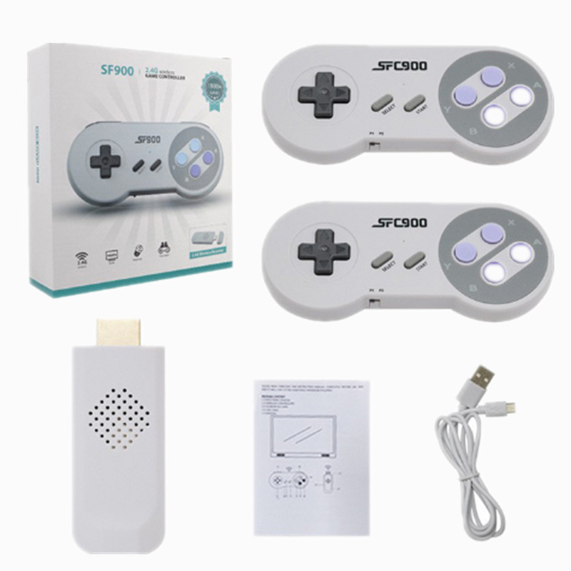 Ming Le SF900 igraća konzola – 16-bit, bežični 2.4G, HDMI izlaz, nostalgičan retro stil, za dva igrača