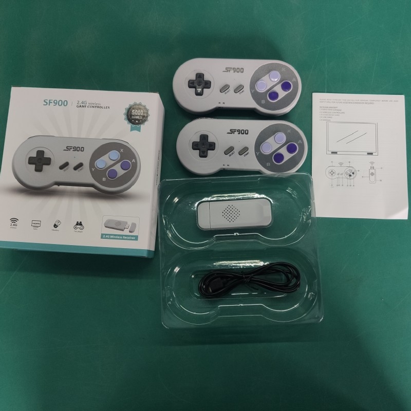Ming Le SF900 igraća konzola – 16-bit, bežični 2.4G, HDMI izlaz, nostalgičan retro stil, za dva igrača