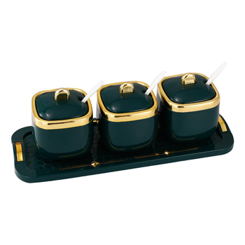 Recipient pentru condimente din PP, pentru condimente solide, stil Light Luxury, imprimare logo și personalizare