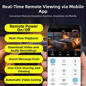 WiFi sigurnosna kamera, 1080p, širokokutna leća, 1 kamera, podrška mobilne aplikacije, domet 10–30 m