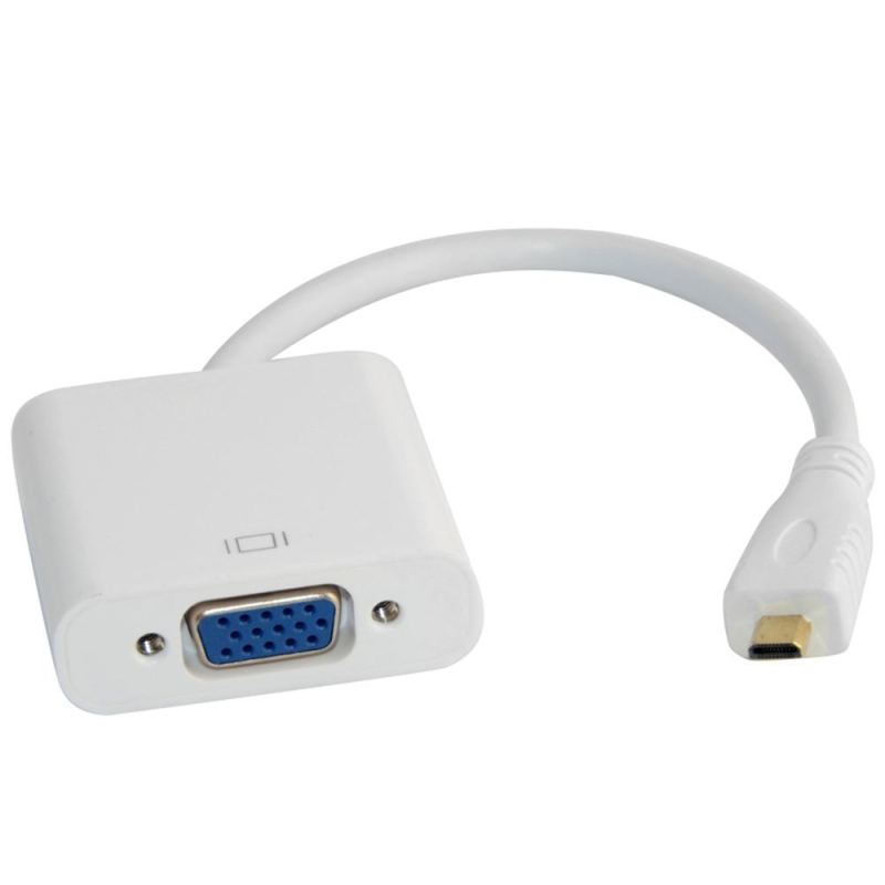 Golanders HTV18 Micro HDMI to VGA átalakító, 1080P, 0.15 m kábel